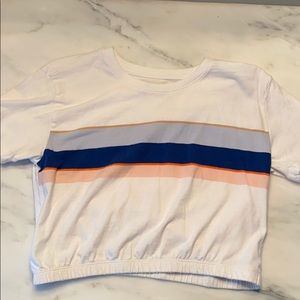 Hollister Cropped Striped T-Shirt